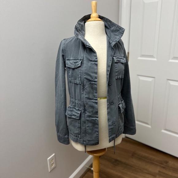 Urban Outfitters ECOTE Grey/Blue Cargo Field Jacket Sz XS - Picture 2 of 10